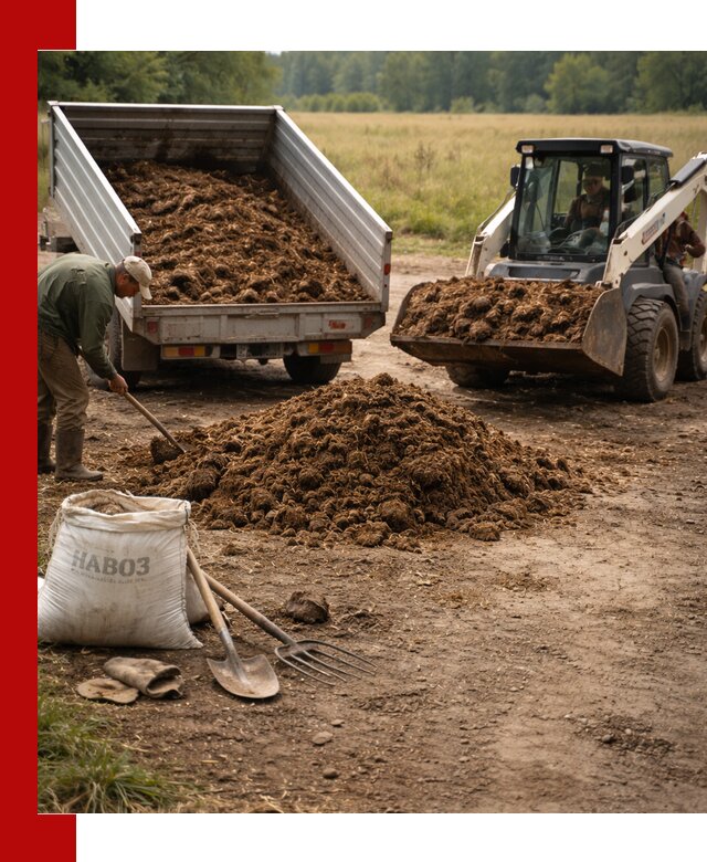 Доставка конского навоза в Дмитрах с разгрузкой и доставкой на объект