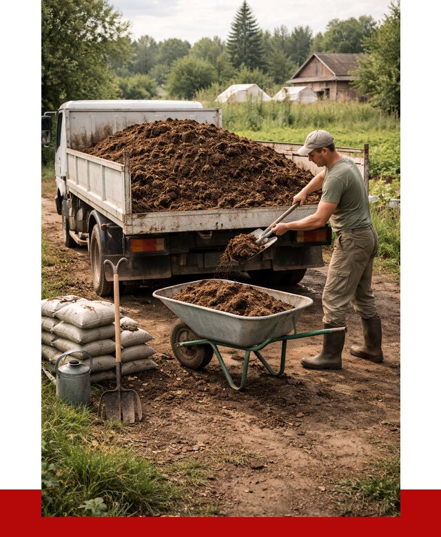 Купить коровий навоз с доставкой в Дмитрах от 1930 р. | ПРОНЕРУДДмв