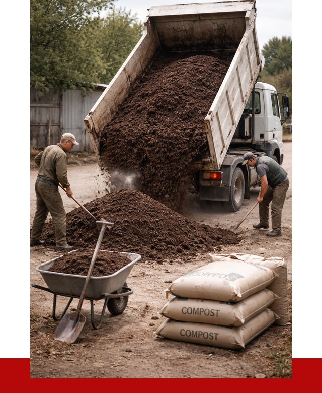 Купить компост в Дмитрах от 4502 р. за куб с доставкой | ПРОНЕРУДДмв