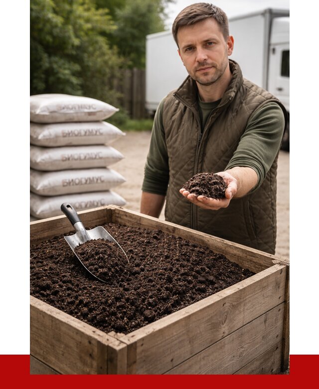 Купить биогумус в Дмитрах с доставкой от 9112 р. за куб | ПРОНЕРУДДмв