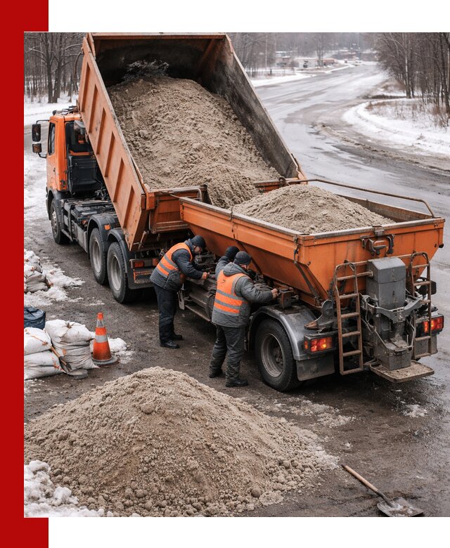 Поставка и вывоз пескосоля в Дмитрах оптом и в розницу