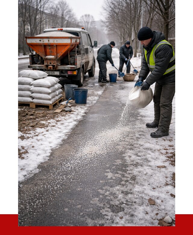 Реагент против гололеда в Дмитрах с доставкой от 4824 р. | ПРОНЕРУДДмв