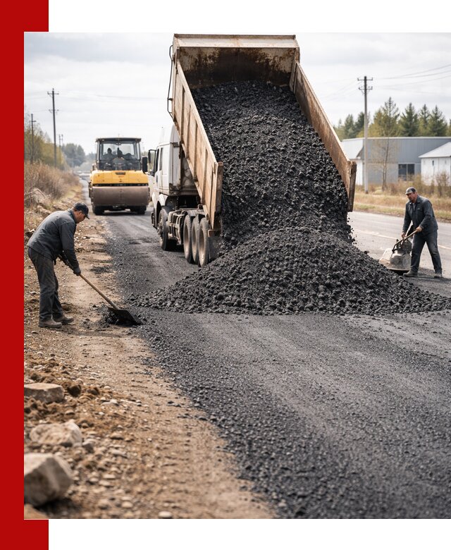 Асфальтовая крошка для дорог в Дмитрах — поставка и доставка