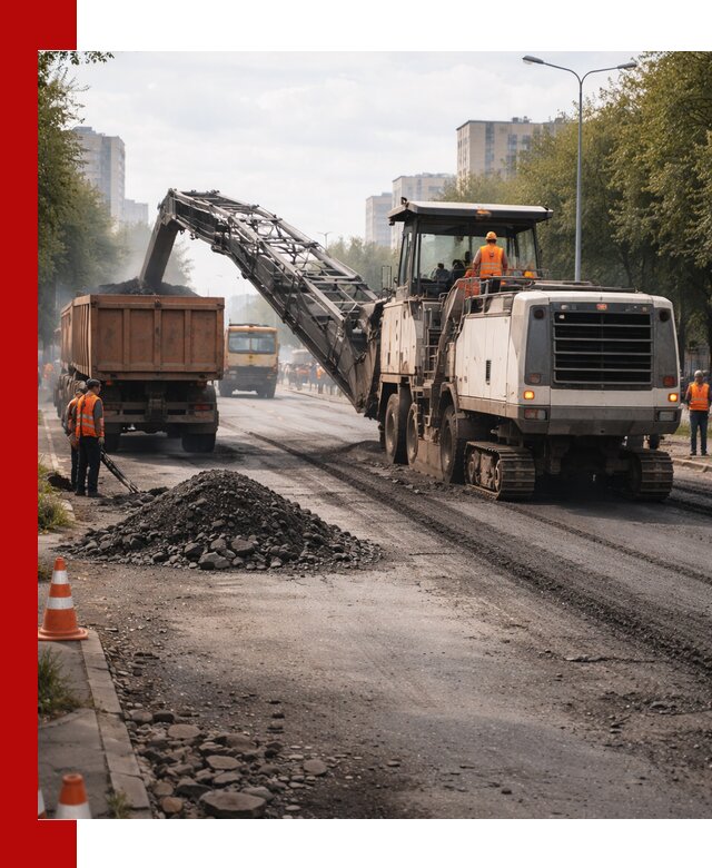 Фрезерованный асфальт в Дмитрах — удаление и вывоз старого покрытия