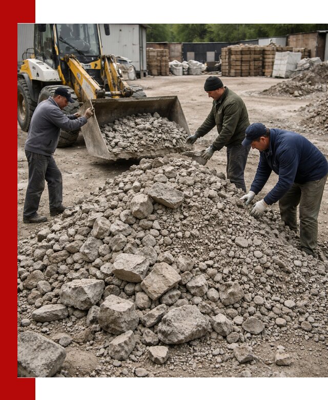 Демонтаж и вывоз бой бетона в Дмитрах