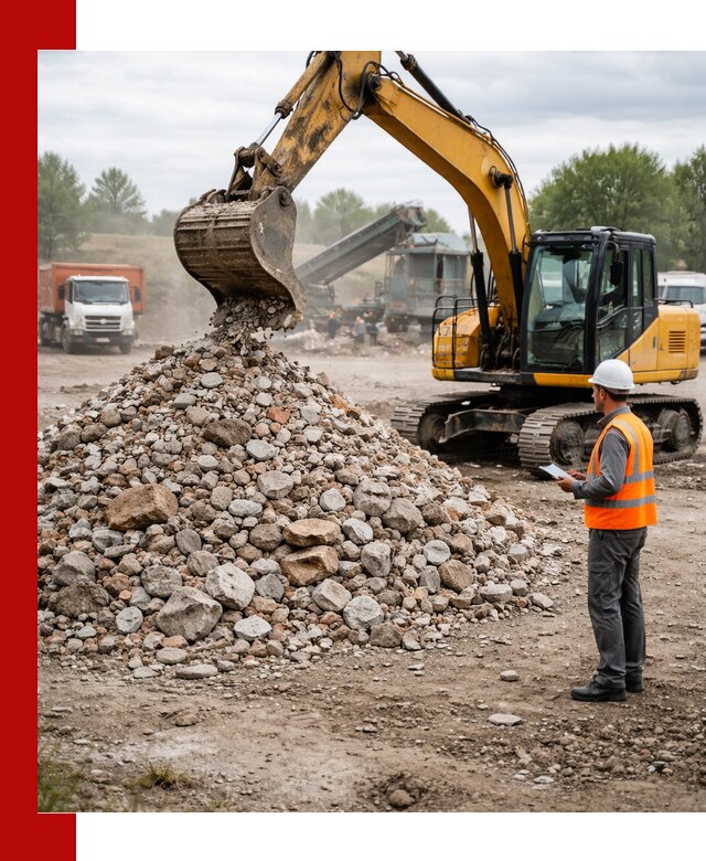 Доставка и вывоз строительного боя в Дмитрах