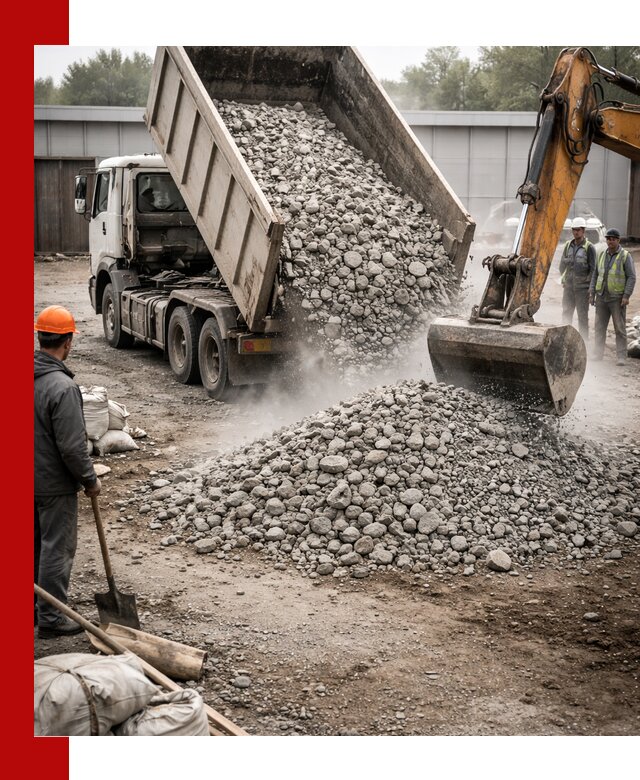 Доставка дробленого бетона в Дмитрах оптом и в розницу
