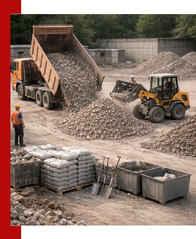 Вторичные материалы для отсыпки в Дмитрах — поставка и доставка