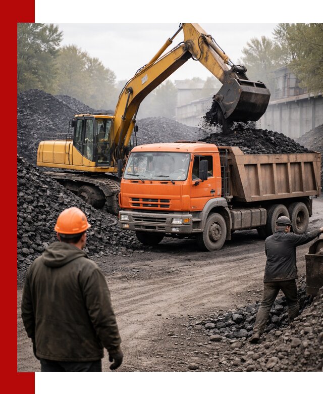 Доставка угля автотранспортом в Дмитрах быстро и выгодно