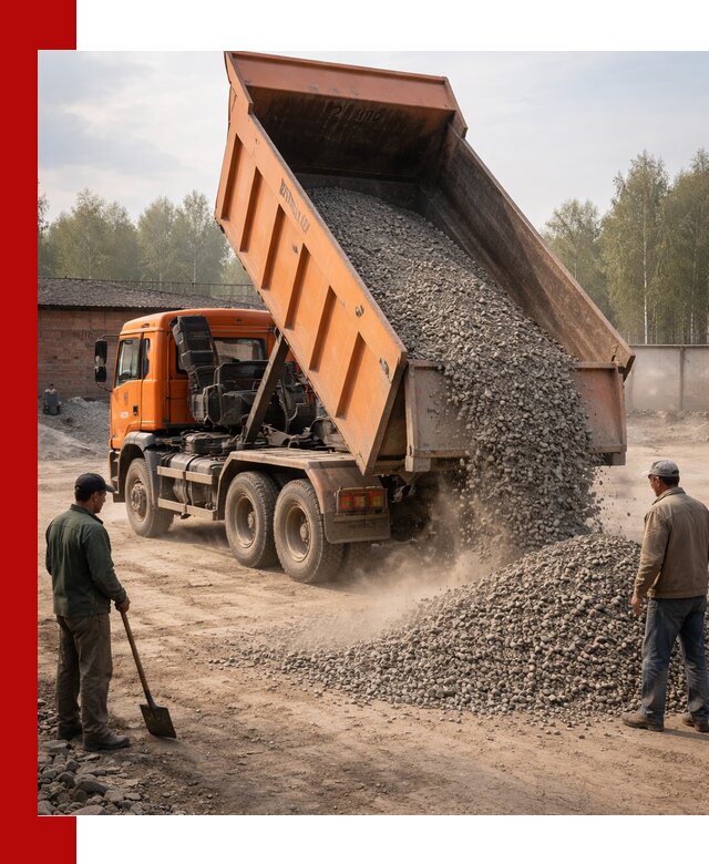 Доставка самосвалом 20 м3 в Дмитрах быстро и надежно