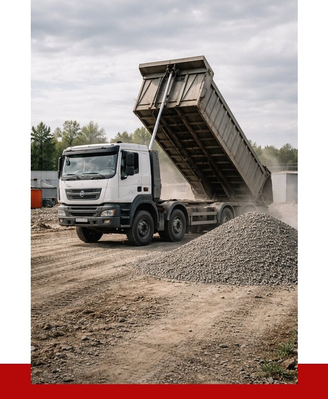 Доставка самосвалом 40 кубов в Дмитрах от 9648 р. | ПРОНЕРУДДмв