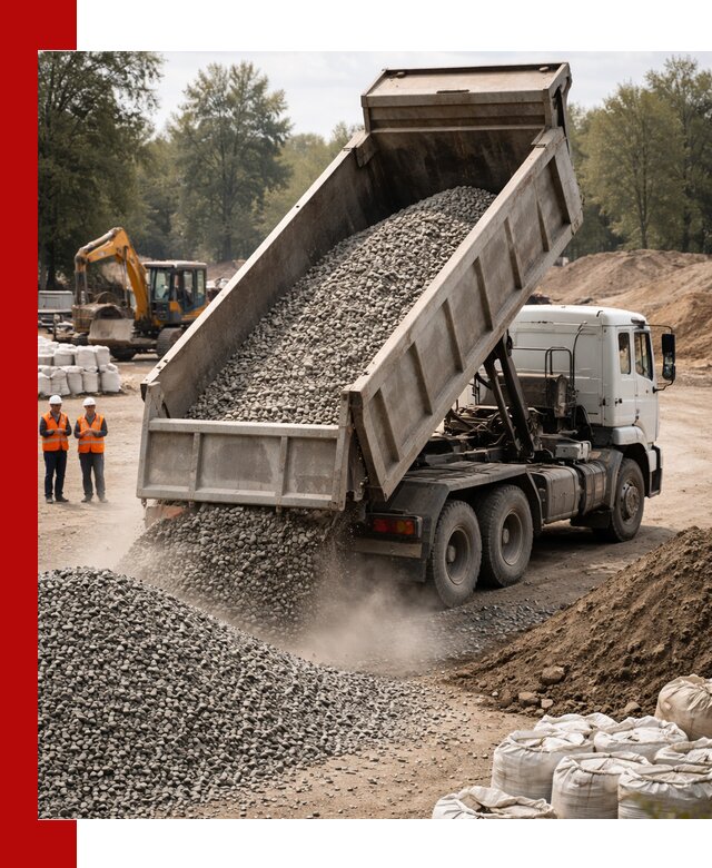 Аренда самосвала в Дмитрах для доставки сыпучих и нерудных материалов