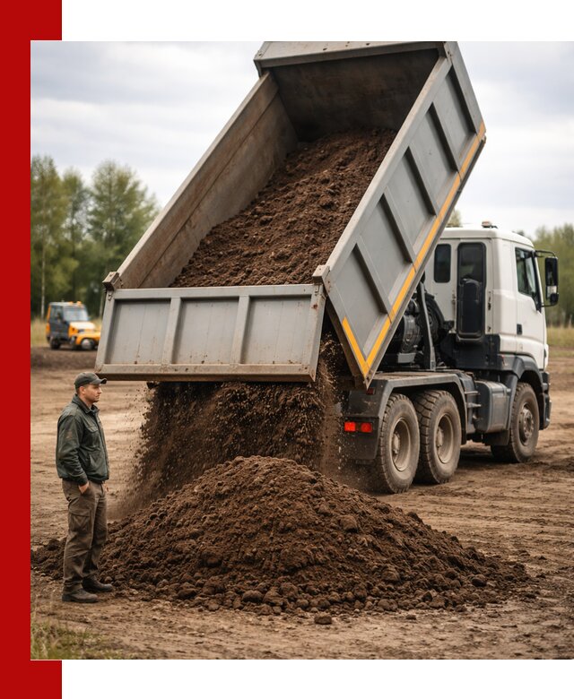 Аренда самосвала с водителем в Дмитрах для сыпучих грузов и навоза