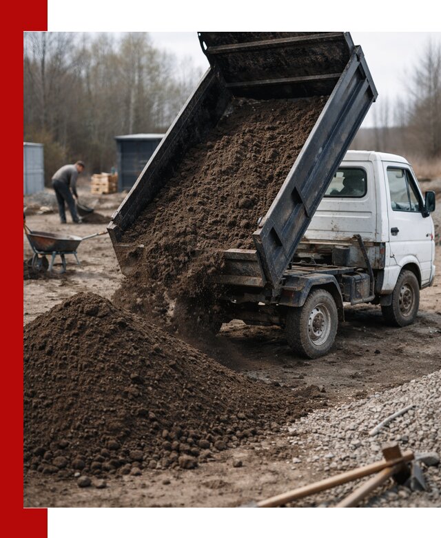 Аренда минисамосвала в Дмитрах для доставки сыпучих материалов