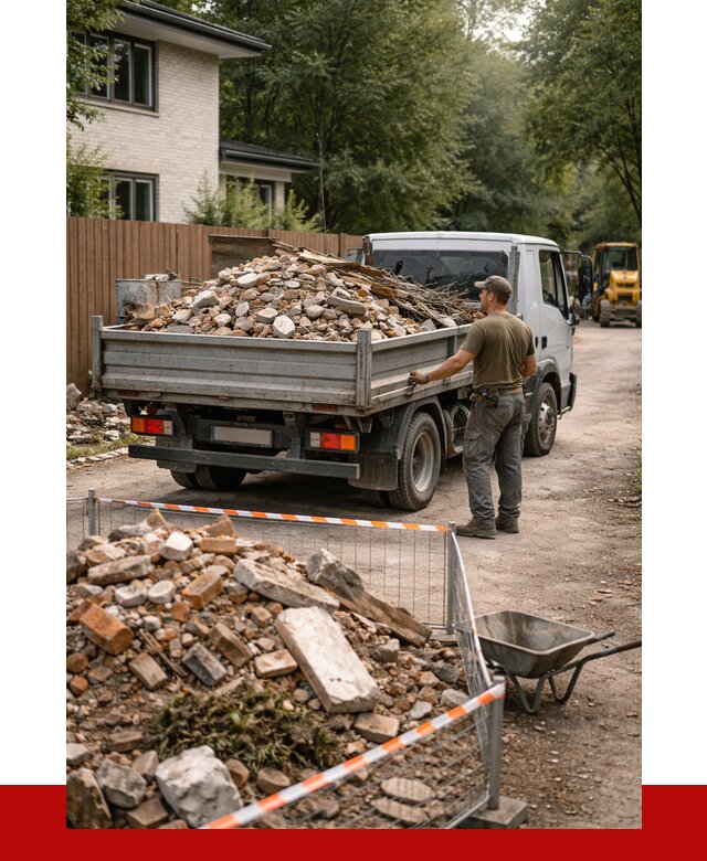 Вывоз строительного мусора с погрузкой в Дмитрах от 8040 р | ПРОНЕРУДДмв