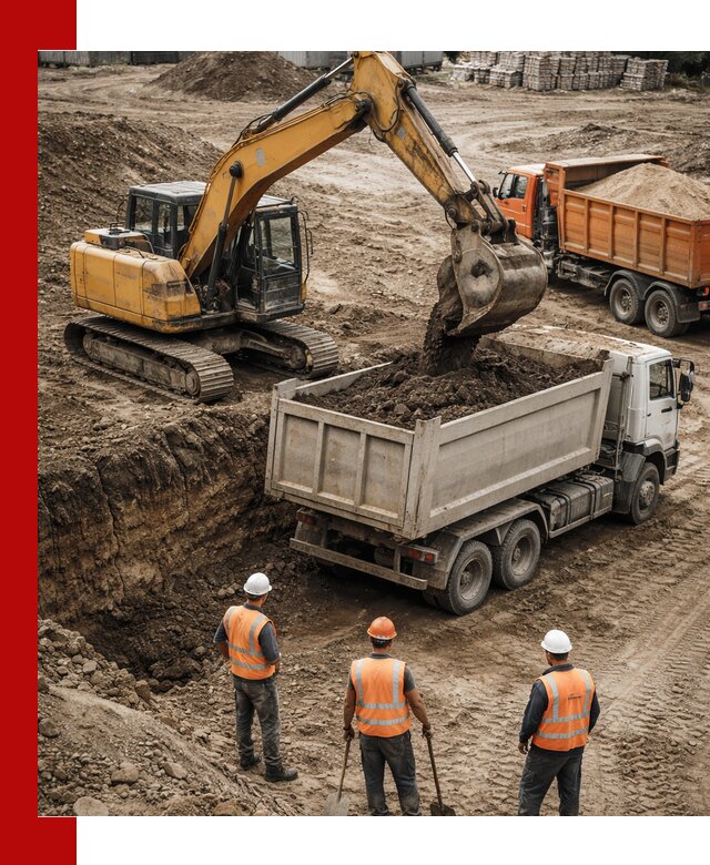 Разработка грунта для строительства и благоустройства в Дмитрах