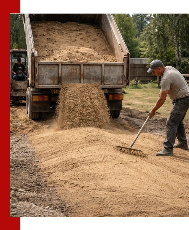 Отсыпка участка песком в Дмитрах быстро и качественно